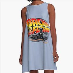 Back to the Future - Time Machine Delorean A-Line Dress
