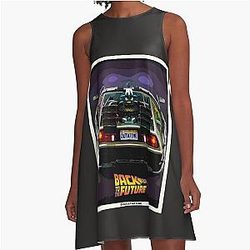 Back to Future DeLorean A-Line Dress