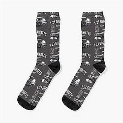 Back to Future 1.21 Gigawatts DeLorean Car Socks
