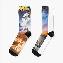 Vintage Back to the Future Alternative Poster Socks