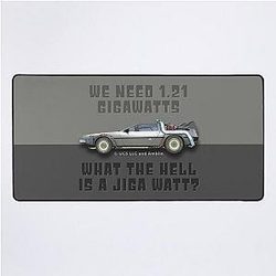 1.21 Gigawatts Back to the Future Desk Mat