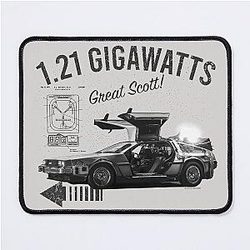 Back to the Future 1.21 Gigawatts DeLorean Car ( UCS LLC and Amblin) Mouse Pad