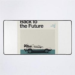 Minimalist Vintage Back to the Future Poster Desk Mat