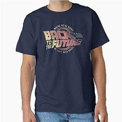 Back to the future Distressed we don't need these logo classic t-shirt
