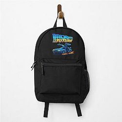 Back to Future Inspired Retro DeLorean Time Travel Car Backpack