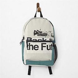Minimalist Vintage Movies Back To Future Poster Backpack