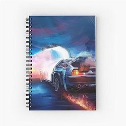 Back to the Future Time Machine Spiral Notebook