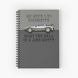 1.21 Gigawatts - Back to the Future Spiral Notebook