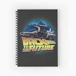 Back to the Future Movie Delorean in Time Notebook