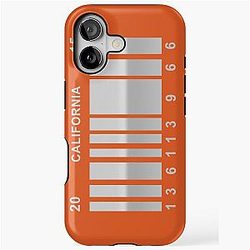 Back to Future License Plate iPhone Case