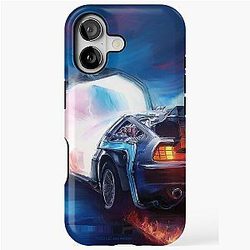 Back to the Future Delorean Time Machine iPhone Case