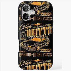 Giga Watts Garage Back to the Future DeLorean Car iPhone Tough Case