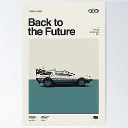 Minimalist Vintage Movies Back To The Future Poster