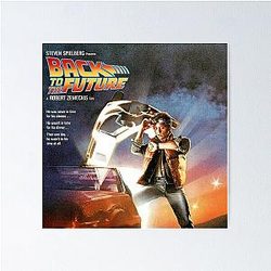 Vintage Back To The Future Movies Poster