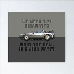 1.21 Gigawatts - Back to the Future Poster