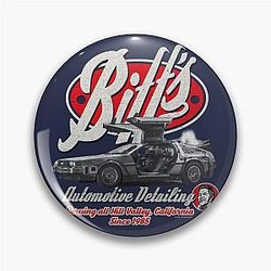 Biff's Automotive Detail Back to the Future Worn Out Pin