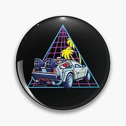 Back to the DeLorean Pin