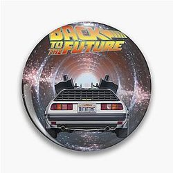 Back to the Future DeLorean inside a wormhole