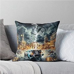 Back to Future Throw Pillow
