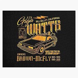 Giga Watts Garage Back to the Future DeLorean Car Jigsaw Puzzle