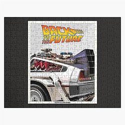 Back to the Future DeLorean Vintage Poster Jigsaw Puzzle