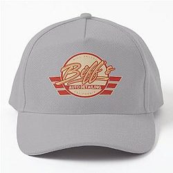 Biff's Auto Detailing in Red Back to the Future Movie Baseball Cap