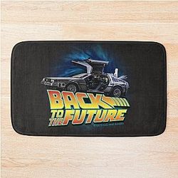 Back to the Future Delorean in time Bath Mat