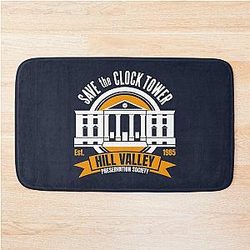 Back to the Future Save Hill Valley Clock Tower Bath Mat