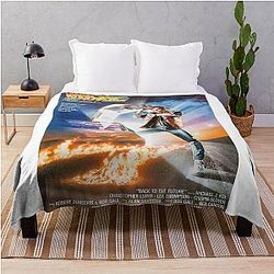 Vintage Back to the Future Alternative Throw Blanket