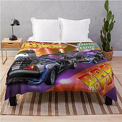 Back to the Future Outatime Tour Throw Blanket