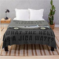 1.21 Gigawatts Back to the Future Throw Blanket
