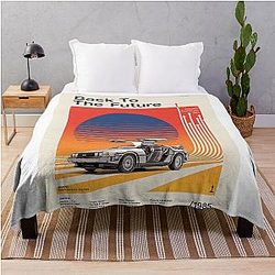 Alternative Movie Back To the Future Vintage Collector's Throw Blanket