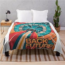 Best Vintage Back to the Future Movies Throw Blanket