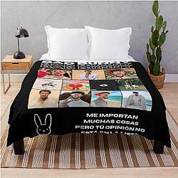 Bad Bunny Throw Blanket