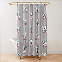 Bad Bunny Valentine Cool Gift Shower Curtain