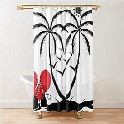 Vacation Bad Bunny Shower Curtain