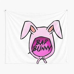 Bad Bunny Shirt, Sticker, PNG - Corazon Bad Bunny Merch, Hat, Jersey Design Tapestry