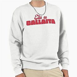 Ella Es Callaita Bad Bunny Red Pullover Sweatshirt