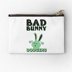 Bad Bunny Dodgers Bunny Love Angry Rabbit Funny Zipper Pouch