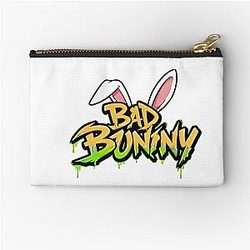 Bad Bunny Shirt PNG Corazon Bad Bunny Merch Hat Jersey Designs Zipper Pouch