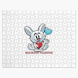 Bad Bunny Valentine Cool Valentines Gift Jigsaw Puzzle