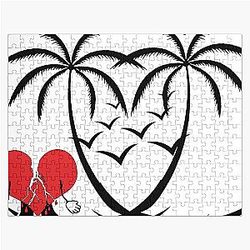 Vacation Bad Bunny Jigsaw Puzzle Sad Heart