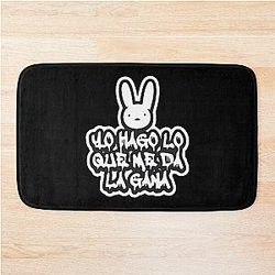Bad Bunny Merch Bath Mat for Fans Yo Hago Lo Que Me Da Gana