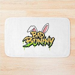 Bad Bunny Shirt, Poster, & PNG - Corazon Bad Bunny Merch, Hat, Jersey Designs Bath Mat