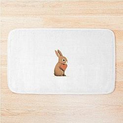 Bad Bunny Valentine Bath Mat