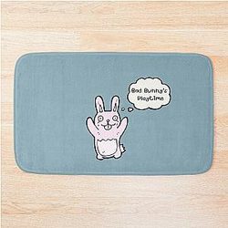Cute bad bunny play time bad bunny graphic tee Bath Mat