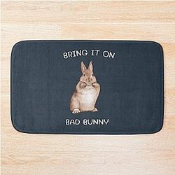 Bring on Bad Bunny Graphic Tee Bath Mat