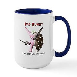 Bad Bunny 15 oz Ceramic Coffee Mug