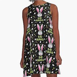 Bad Bunny Easter Rabbit Egg Hunt Funny Bunny Dress