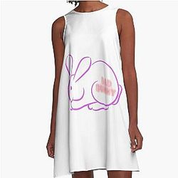 Bad Bunny Basement  A-Line Dress
